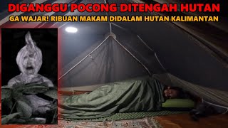 SOLO CAMPING DIHUTAN KALIMANTANKOK BANYAK KUBURAN [upl. by Nnanerak]