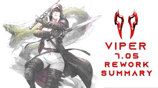 Viper Patch 705 REWORK SUMMARY  Dawntrail  FFXIV [upl. by Orgel675]