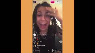 Star fire juice wrlds ex disses ally lotti on Instagram live [upl. by Niuqram121]