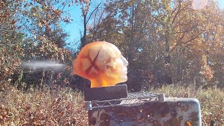 9mm vs Ballistic Gel Human Head [upl. by Annoya442]