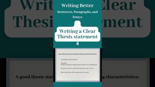 Writing a Clear Thesis Statement essay  howtowriteessay academicwriting [upl. by Nymsaj321]