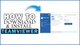 How To Download And Install Teamviewer On Your PCLaptop  2020 [upl. by Nilkoorb]