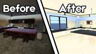 Transforming A Old Roblox House To Modern [upl. by Spitzer]