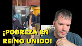 POBREZA EN REINO UNIDO Largas Filas en los Bancos de Comida [upl. by Eimarej]