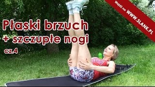 ćwiczenia fitness na brzuch i szczupłe nogi odc4 [upl. by Leahcimal3]