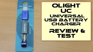 Olight Universal Magnetic USB Battery Charger UMC  Review amp Test [upl. by Semyaj285]