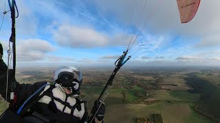 Paragliding a smooth Combe Gibbet in November [upl. by Ayita]