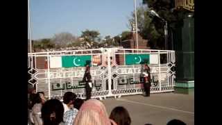 Wagah Border Ceremony Pakistan Vs India OPENING [upl. by Acinemod]