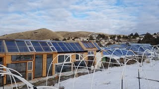 Earthships Built with simple tools money saving tips personal experiences how we handle our trash [upl. by Moazami5]