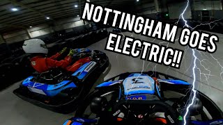 Teamsport Nottingham Goes ELECTRIC First EKart Impressions [upl. by Mclain]