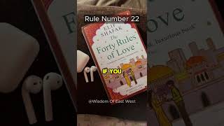 Rule No22 youtubeshorts history sprituality love book TheFortyRulesOfLove elifshafak [upl. by Polly]