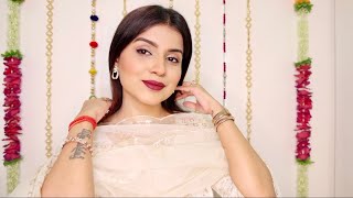 Easy Festive  Diwali Makeup Look ft lorealparisindia  Long Lasting Makeup  Nidhi Chaudhary [upl. by Dachy]