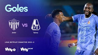 Junior vs Tolima goles  Liga BetPlay Dimayor 20232  Fecha 14 [upl. by Netloc]