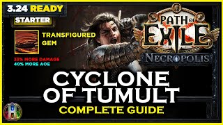 PoE 324 LEAGUE STARTER  CYCLONE OF TUMULT SLAYER  PATH OF EXILE NECROPOLIS  POE BUILDS [upl. by Enelkcaj]