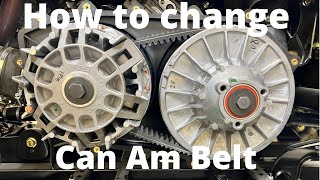 How to Change a Can Am OutlanderRenegade Belt [upl. by Rao]