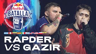 RAPDER vs GAZIR  Semifinal  Red Bull Batalla Internacional 2022 [upl. by Gayn507]