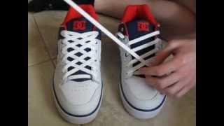 How To DIAMOND Lace Shoes with No Bow [upl. by Rinee]