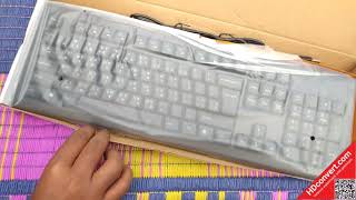 A4TECH KRS82 Wired MultimediaKeyboard Unboxing [upl. by Aneetsirk]