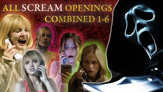 All SCREAM Opening Scenes  16  Scream Franchise  Compilation  Deaths [upl. by Roddy]