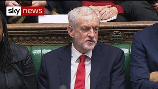 Watch Jeremy Corbyn appears to call the PM a quotstupid womanquot [upl. by Ultun3]