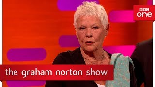 Dame Judi Dench was left puzzled by an angry protestor  The Graham Norton Show 2017  BBC One [upl. by Kinchen]