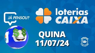 Resultado da Quina  Concurso nº 6478  11072024 [upl. by Algernon]