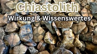 Chiastolit Wirkung als Heilstein 💎 Kreuzstein  Andalusit [upl. by Enimsay]