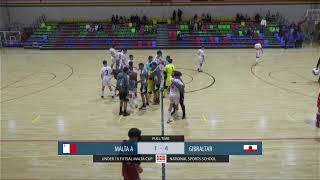 Malta A vs Gibraltar  U18 FUTSAL NT TOURNAMENT MALTA CUP [upl. by Annaeirb]