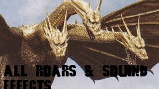 All King Ghidorah Roars amp Sound Effects 19642001 [upl. by Arrat]