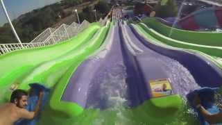 Golfland Sunsplash Roseville  Six Chuter POV Headcam [upl. by Airotal]