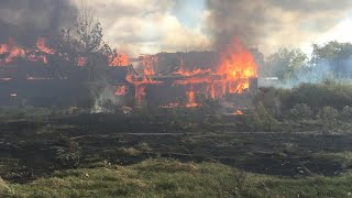 WATCH East Texas apartment complex goes up in flames [upl. by Mariquilla]