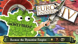 Can you restore BYZANTIUM as MONTFERRAT EU4 [upl. by Ajin]