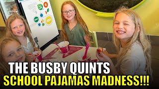 OutDaughtered  The Busby Quints Pajamas Day at School Turns into Total CHAOS FUNNY Moments [upl. by Konstantine]