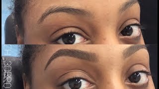 MICROBLADING MY EYEBROWS  VINTYNELLIE [upl. by Pravit]