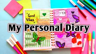 Simple Way To Decorate Diary  Journal Writing [upl. by Duleba222]