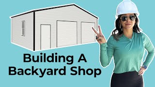 Building A Backyard Shop  Part 2  20x30 Metal Building [upl. by Pavkovic753]