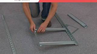 How to assemble STABIL CLASSIC metal shelving by AR Shelving [upl. by Rebna]