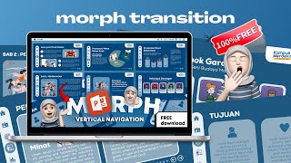 🍭✨🪴 Free Download Morph Animation Vertical Navigation Powerpoint Template by Ree Studies [upl. by Oirazan]