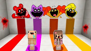 ¡NO ELIJAS LA PUERTA EQUIVOCADA DE LOS SMILING CRITTERS 🚪😱 BEBE NOOB vs POPPY PLAY TIME 3 MINECRAFT [upl. by Borreri]