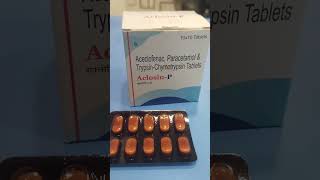 Aclosin P  दर्द बुखार सूजन  Pain Feveramp Anti inflammation medicine shorts chouhanmediplus [upl. by Volin393]