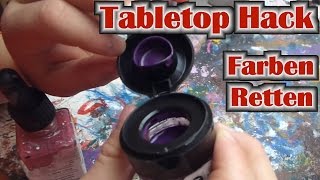 Tabletop Hack 001 Eingetrocknete Acryl Farben retten und Grundlagen der Farben Pflege [upl. by Gainer]