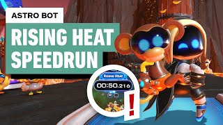 Astro Bot  Rising Heat Gameplay 50216 Speedrun  PS5 Pro 4K [upl. by Yedrahs]