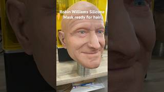 Robin Williams silicone mask just waiting for hair robinwilliams mrsdoubtfire patchadams [upl. by Safko]