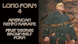 Long Form 4 American Kenpo Karate [upl. by Sidell320]