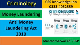 Money Laundering  Anti Money Laundering Act 2010 [upl. by Lynnet]