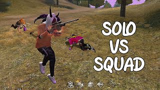 SOLO VS SQUAD  19 KILLS  DOMINATING 1 VS 4 LOBBY🥵 [upl. by Ativahs571]