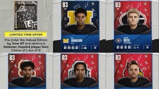 EA Sports College Football 25 Heisman Hopeful Pack [upl. by Pernick]