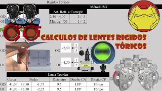 Lentes de Contacto Rígidos Tóricos ¿Cómo Calcularlos [upl. by Nylodnew]