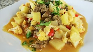 Receta Peruana De Coliflor Guisada – Comida Saludable [upl. by Barbarese]