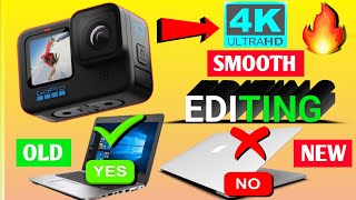 How To EDIT GOPRO 4K Video Smoothly in Old Laptop OR Pc 😱 [upl. by Christal]